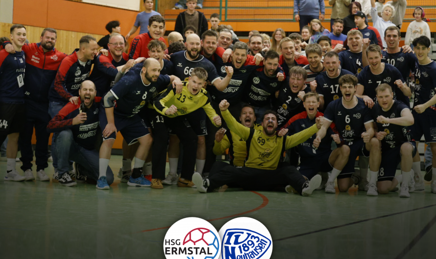 Spektakulärer Derbysieg in der Neuwiesenhalle – HSG Ermstal ringt TV Neuhausen 2 nieder